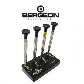  Bergeon 8404-S04 Набор из 4 инструментов для ручной установки часов с базовым инструментом для ручной настройки.