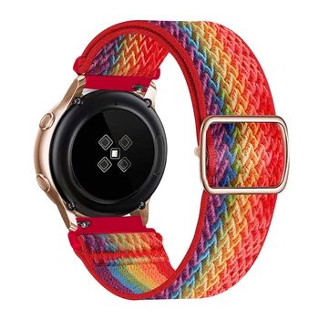  Плетеный ремешок Solo Loop для Xiaomi Mi Watch Color 2, регулируемый эластичный нейлоновый браслет на запястье для Mi Watch S1 Active Band Correa