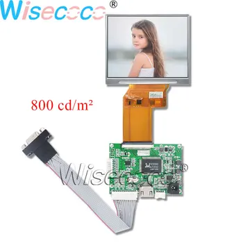  3,5-дюймовый ЖК-дисплей 800 нит с высокой яркостью экрана 640 * 480 IPS RGB VGA AV Плата драйвера контроллера Wisecoco