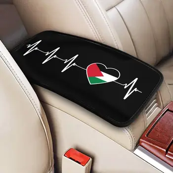  Палестинское Сердцебиение Палестинский Флаг Автомобильный Подлокотник Коробка Накладка Водонепроницаемый Защитный Коврик для центральной консоли Чехол Универсальный Стиль