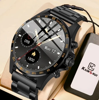  KAIMORUI 1,28-дюймовый HD Экран Часы Для Мужчин Смарт-Часы Спортивный Фитнес-Трекер Smartwatch 2023 Модные Деловые Часы Smartband Man