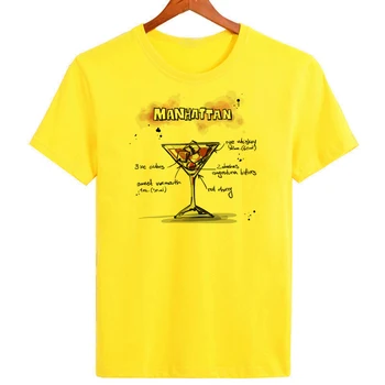  Футболка с принтом в виде бокала для вина, оригинальные брендовые мужские футболки с коротким рукавом, повседневная удобная футболка оверсайз B1-145