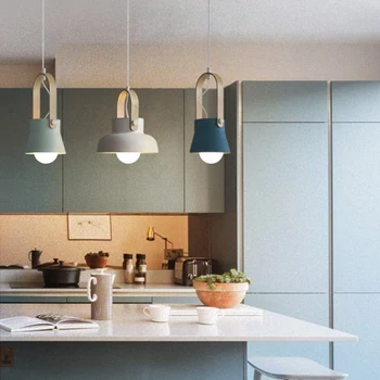  Подвесные светильники Nordic Loft Современный креативный дизайн подвесного светильника DIY Спальня Гостиная Кухня Ресторан Светильники подвесной светильник