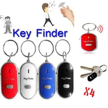  Беспроводной брелок для поиска ключей со свистком, защита от потери устройства, брелоки для ключей, Электронный противоугонный эллипс для поиска ключей, брелок для ключей для женщин и мужчин
