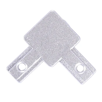  3-ходовой соединитель углового кронштейна для алюминиевого экструзионного профиля с Т-образным пазом серии 2020 (упаковка из 16 штук, с винтами)
