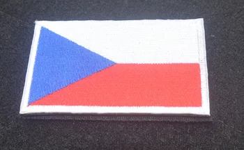  Вышитые нашивки с флагом Чешской Республики, военный значок, застежка-крючок, тактическая нашивка для сумки-кепки