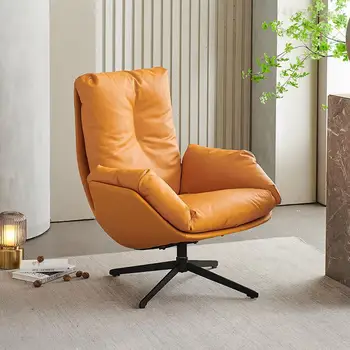  Роскошное Дизайнерское кресло Кожаная спальня Креативное Минималистичное кресло Nordic Lounge Современная мебель для квартиры Muebles Para El Hogar