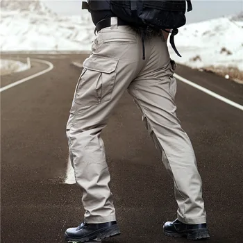  Водонепроницаемые военные тактические брюки, мужские тренировочные брюки для активного отдыха, мужская уличная одежда, брюки-карго с множеством карманов