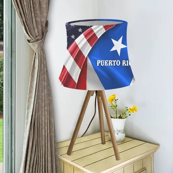  Чехол для лампы, абажур с 3D принтом флага Пуэрто-Рико, прикроватная лампа, печать по запросу, абажуры и лампы, чехол для настольного столика