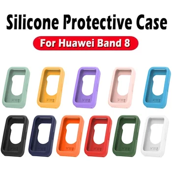  Защитная оболочка для смарт-часов Huawei Band 8, мягкий чехол из ТПУ, силиконовая рамка для защиты экрана для Huawei band8, аксессуары