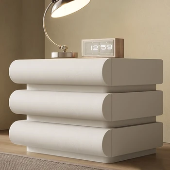  Простой прикроватный столик для хранения, передвижной комод, прикроватные тумбочки для спальни, современная маленькая ночная мебель для комнаты GG