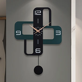  Скандинавские Роскошные настенные часы на батарейках, кварцевые Часы для спальни, Тихие Маленькие Металлические настенные часы для кухни, предметы современного искусства, украшения для дома Horloge