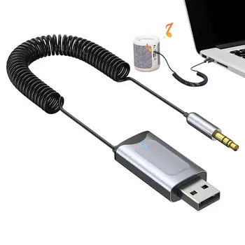 Bluetooth Беспроводной USB аудиоадаптер Автомобильный Мини 3,5 мм Aux Приемник Передатчик для автомобильных наушников Ноутбука мобильного телефона Планшетов