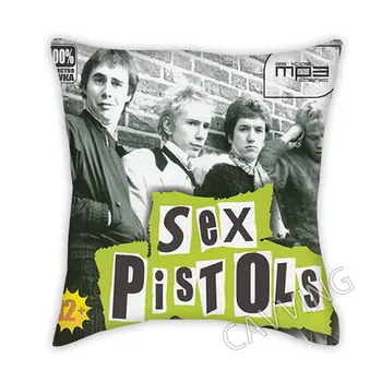 Рок-группа Sex Pistols Декоративные наволочки из полиэстера с 3D принтом, наволочки на квадратной молнии, подарочные наволочки
