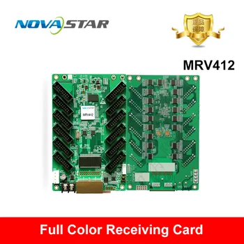  Полноцветный Большой светодиодный видеоэкран Novastar MRV412 с приемной картой и кассетой 12 портов HUB75E Интерфейс контроллера 512x512 пикселей
