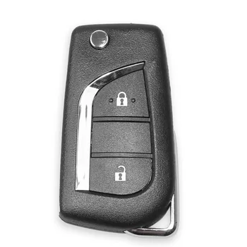  Для Xhorse XKTO01EN Универсальный проводной дистанционный брелок 2 кнопки для Toyota Type для инструмента VVDI Key