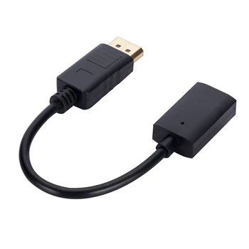  Кабель Преобразователя сигнала, совместимый с DP Male To Female, DP в HD, Поддержка Соединительного кабеля DP V1.2 DisplayPort 20pin 10,8 Гбит/с для ПК