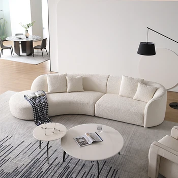  Importiert aus Italien/Moderne Licht Luxus Stoff Sofa Einfache Designer Modell Arc Kombination