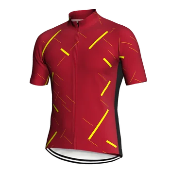  Летняя Красная майка Race Road Sport MTB Велоспорт Мужская куртка Wear Pro Короткая рубашка для горного Майо Ciclismo Обтягивающая одежда