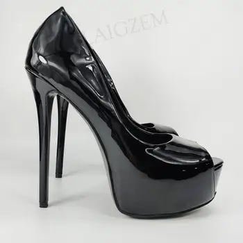  Женские туфли-лодочки на платформе DOBANER, вечерние офисные женские босоножки на высоком каблуке с открытым носком, женская обувь унисекс Cospaly, большие размеры 43 45 48 50 52