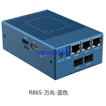  Мультисетевой порт R86S с мягкой маршрутизацией Intel Mini Host N5105 8 ГБ /16 ГБ 10-гигабитный оптоволоконный порт 2.5G