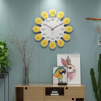  Креативные часы особой формы, настенные часы для домашней спальни, простое украшение гостиной, настенные часы