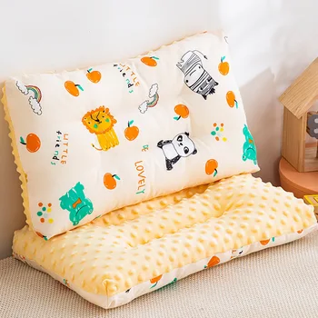  Хлопковая детская подушка Doudou, Бархатная подушка для детского сада, удобная и дышащая Для защиты шейного отдела позвоночника, детская подушка