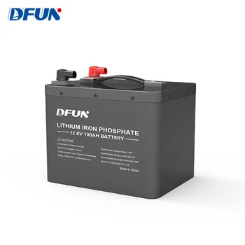  Литиевая батарея DFUN 12 В 100 ач lifepo4 со сроком службы 4000 циклов 12 В