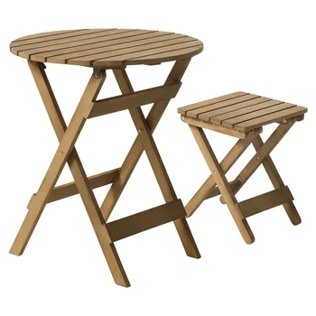  Складной стол Из массива дерева, Простой Переносной Обеденный стол на открытом воздухе и стулья, Домашние Круглые столики, столы для прилавков