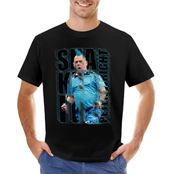  Футболка Crazy Legend с дротиками Питера Райта, футболки для мужчин-тяжеловесов, эстетичная одежда, мужские хлопчатобумажные футболки