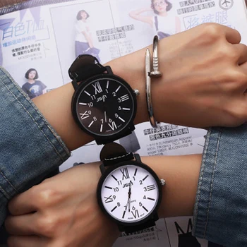  Наручные часы для влюбленных Мужские Женские Часы-браслет Женские кварцевые наручные часы Модные Часы Женские Часы Пара Римских часов