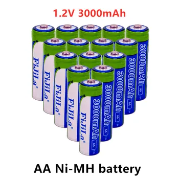  100% Новый аккумулятор AA 3000 мАч Ni-MH 1,2 В Аккумуляторная батарея AA батарея 2A аккумуляторная батарея Ni-MH аккумулятор для камеры игрушки