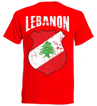  2019 Летняя Новая Брендовая футболка Мужская Хип-Хоп Мужская Повседневная футболка Libanon Lebanon Винтажная Мужская футболка FootballerTee