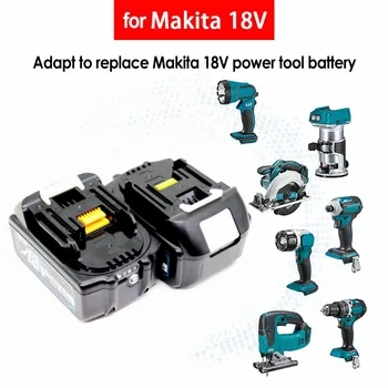  Совершенно Новый Makita 18V 6.0Ah Сменный Аккумулятор для Makita BL1880 BL1860 BL1830 Для Бензопилы Электродрель 18650 Литиевая Батарея