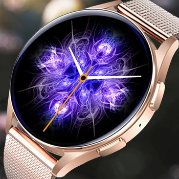  Новые умные часы 4 для женщин, часы для звонков по Bluetooth, фитнес-трекер, водонепроницаемые спортивные часы, женские мужские умные часы Samsung Huawei