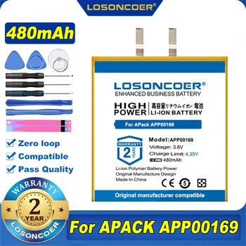 100% Оригинальный LOSONCOER НОВЫЙ Литий-ионный аккумулятор 480mAh APP00169 Для APACK APP00169 Перезаряжаемый