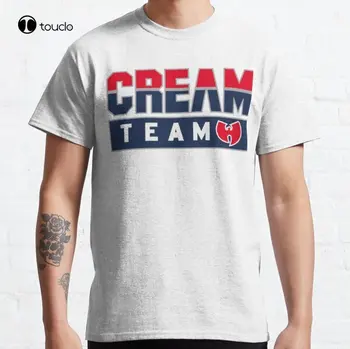  Футболка Cream Team - Cash Rules Everything Around Me Классическая футболка На заказ Aldult Teen Унисекс С цифровой печатью Xs-5Xl