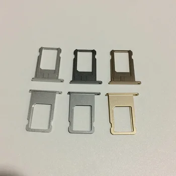  500шт Оригинальный Новый Nano Sim-Карта Лоток Слот Держатель Кронштейн для iPhone 6 Plus Цвета: Золотистый, Серебристый, Серый Запасные Части