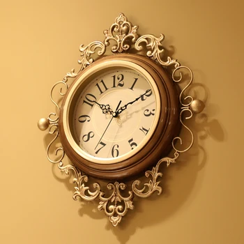  Роскошные Старинные настенные часы с кварцевыми классическими указателями Эстетичные настенные часы Оригинального искусства Бесшумный Уникальный дизайн дома в скандинавском стиле Horloge