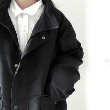  Новые модные базовые куртки, женские весенние свободные Шикарные студенческие пиджаки с длинным рукавом, карго, сплошной карман, Универсальная верхняя одежда в стиле харадзюку