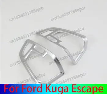  2ШТ ABS Хромированный внутренний воздуховыпуск автомобиля, накладка на приборную панель, рамка, наклейка, автомобильный стайлинг для Ford Kuga Escape 2013 2014 2015 2016 2017