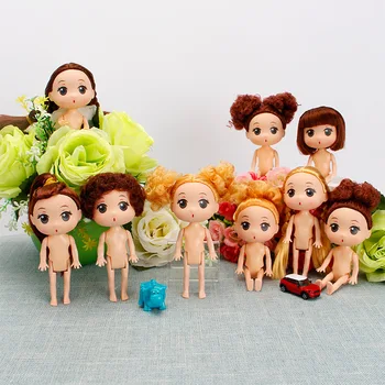  12-сантиметровая мини-кукла LOL Playmate куклы D-dung с коричнево-золотым пучком волос, куклы с 5 суставами, подвижные игрушки для девочек, кукла для ванны с пеной для детского подарка