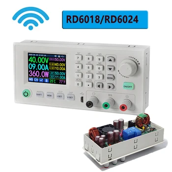  USB WiFi BT Понижающий Источник питания постоянного напряжения Регулируемый понижающий преобразователь вольтметр мультиметр 65V 800W RD6018 RD6024 RK6006