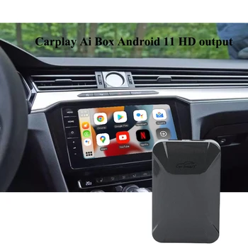  CP-308 Carplay Box Android 11 для аудиоинтерфейса автомобиля Audi, беспроводное автоматическое воспроизведение Netflix на Youtube 4 + 64 ГБ