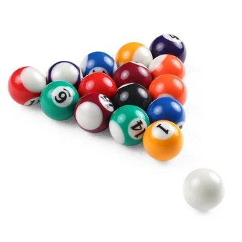  Набор шаров для детского бильярдного стола 25 мм/38 мм, маленькие бильярдные шары из смолы, полный набор детских бильярдных шаров для подарка, настольный мяч для детей
