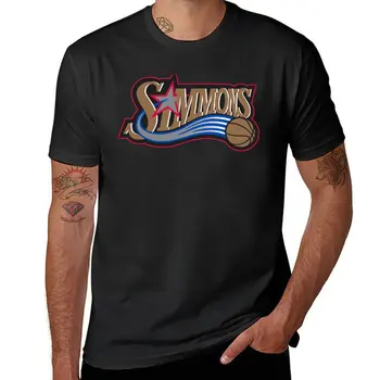  Футболка с логотипом Бена Симмонса, однотонная футболка, быстросохнущая футболка, эстетическая одежда, топы, футболки для мужчин, хлопок